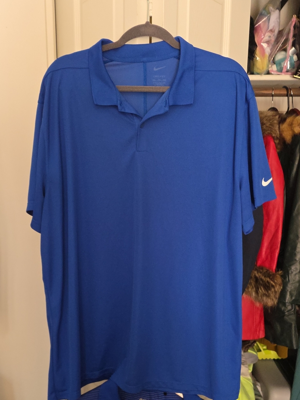 Nike Men’s Royal Blue Polo Shirt XxL Very Good Cond